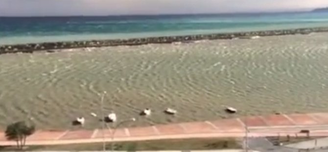 Yeni inşa edilen marina dalgaların esiri oldu