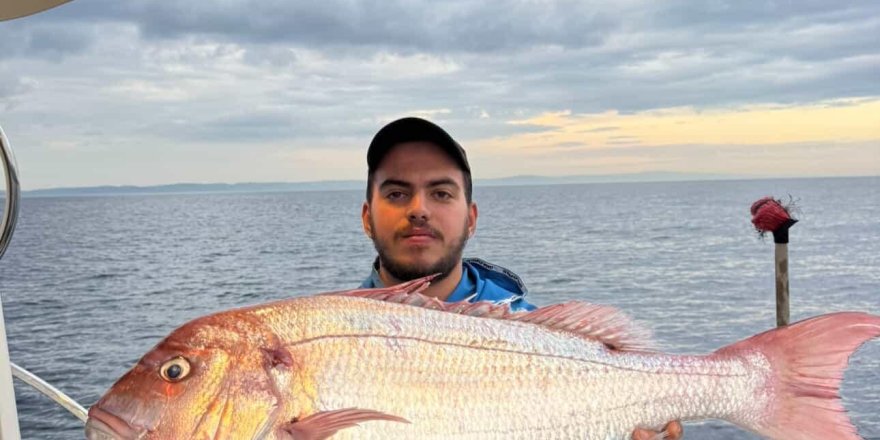 Çanakkale'de Balıkçılar 12 Kilogramlık Mercan Balığı Yakaladı