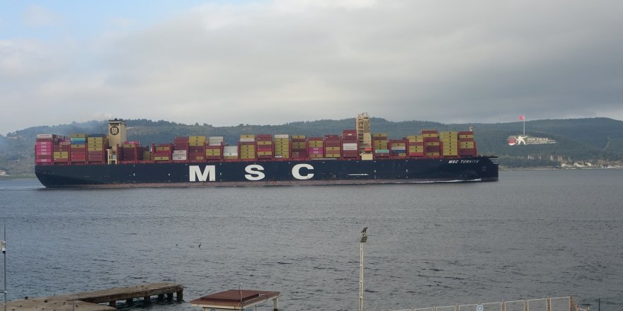 MSC Türkiye, Çanakkale Boğazı’nı Transit Etti