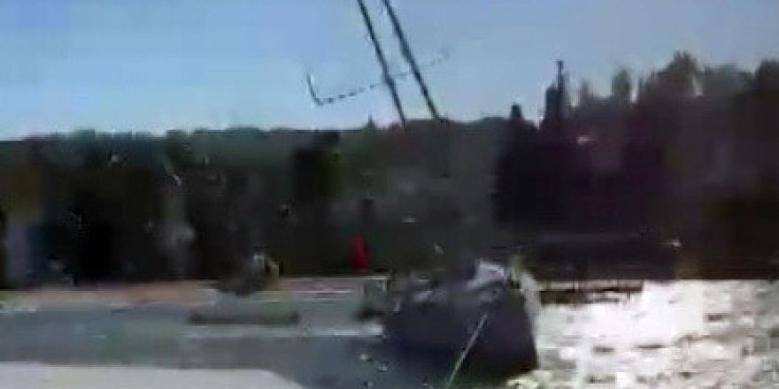 Şiddetli Rüzgar Yelkenli Tekneyi Sürükledi