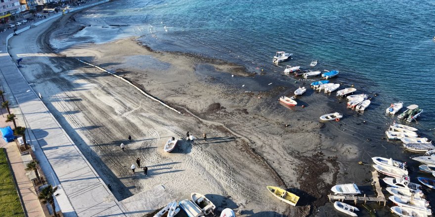 Tekirdağ'da Deniz Çekildi