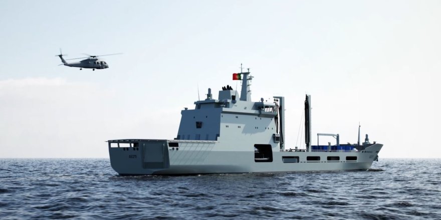 Portekiz Denizde İkmal ve Lojistik Destek Gemilerinin Blokları Kızağa Alındı