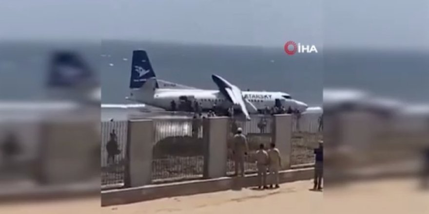 Somali'de Yolcu Uçağı Hint Okyanusuna Acil İniş Yaptı