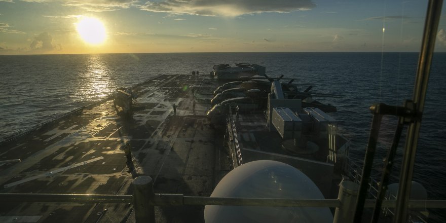 ABD Ordusu: "3 Bin 500 Personel Taşıyan Amfibi Hücum Gemisi USS Tripoli Orta Doğu'da"