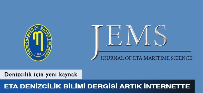 Journal of ETA Maritime Science artık internette