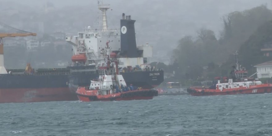 İstanbul Boğazı’nda Makine Arızası Yapan Gemi Kurtarıldı
