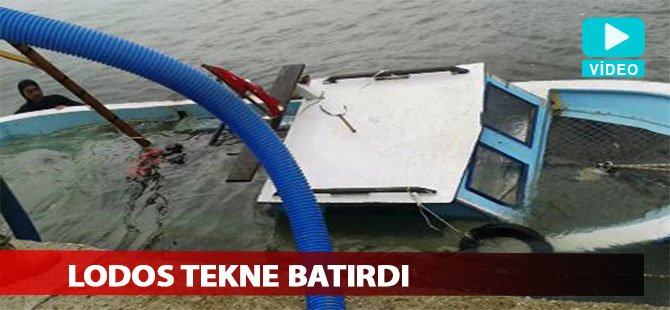 Fırtına Çanakkale’de tekne batırdı