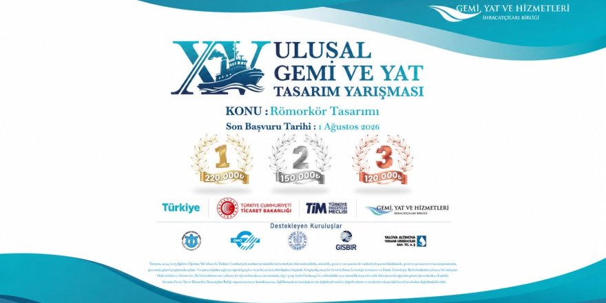 15. Ulusal Gemi ve Yat Tasarım Yarışması'nda Başvuru Süresi 4 Eylül'e Uzatıldı