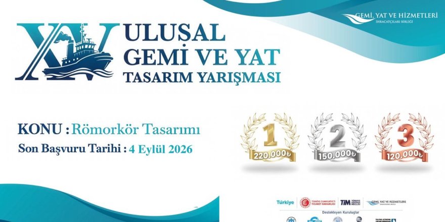 15. Ulusal Gemi ve Yat Tasarım Yarışması'nda Başvuru Süresi 4 Eylül'e Uzatıldı