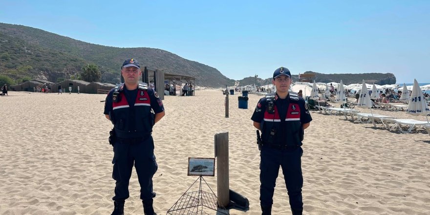 Kaş’ta Caretta Caretta Yuvalama Alanları Jandarma Korumasında