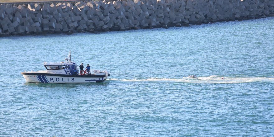 Rize Açıklarına Acil İniş Yapan Uçak Limana Çekildi