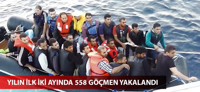 Ege'de 2 ay içinde 558 göçmen yakalandı