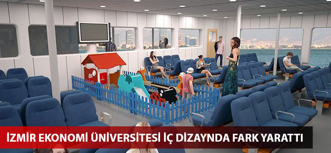 "Hasan Tahsin" feribotunun iç dizaynı İzmir Ekonomi Üniversitesi’nde yapıldı