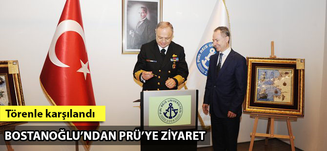 Oramiral  Bülent Bostanoğlu PRÜ'yü ziyaret etti
