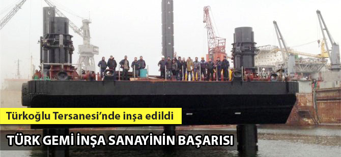 Türkiye’de yapılan en büyük Jack-up platformu denize indirildi