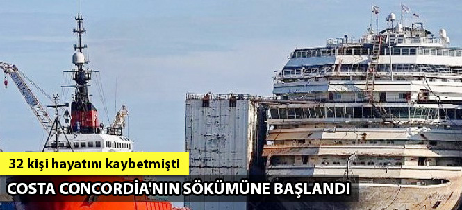 Costa Concordia söküm için son yolculuğunu yaptı