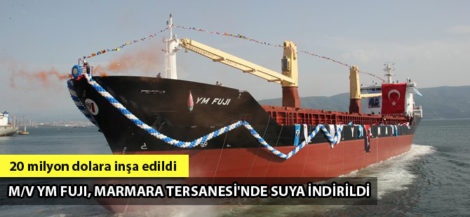 M/V YM FUJI, Marmara Tersanesi'nde suya indirildi