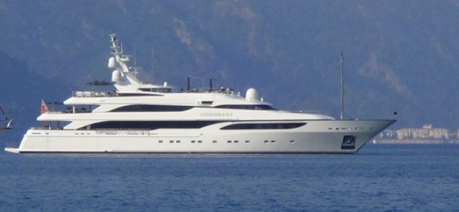 İngiliz İş Adamı Philip Nigel Ross Green'in yatı 'Lion Heart' Marmaris'te