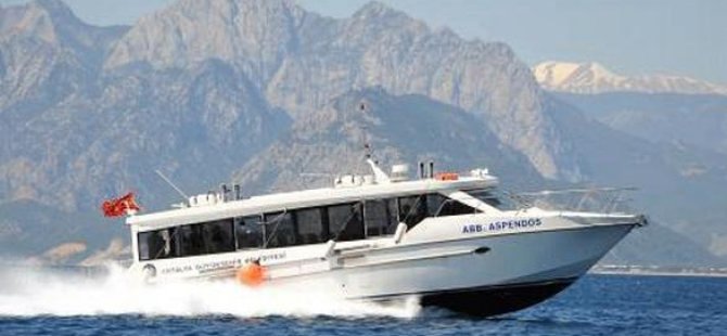 Antalya'da deniz otobüsü sefer sayıları arttırıldı