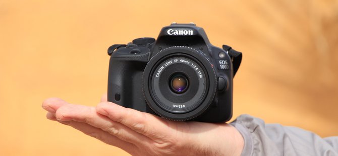 Dünyanın en küçük DSLR fotoğraf makinesi: Canon EOS 100D
