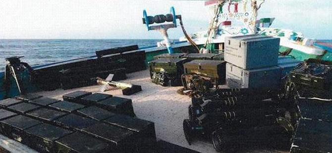İran'dan Husilere silah taşıyan gemi yakalandı
