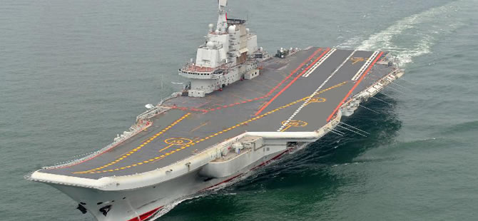 Çin uçak gemisi Liaoning'i Suriye'ye gönderdi