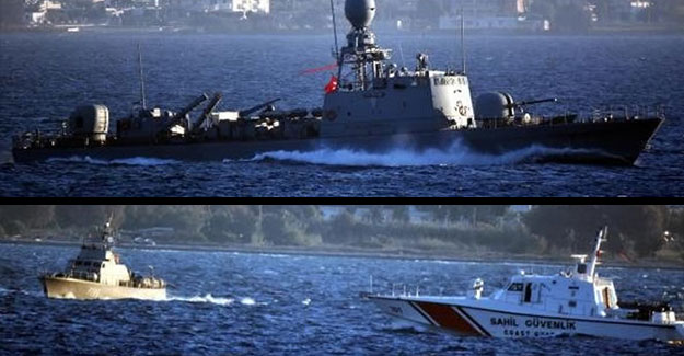 Türk sularında Yunan Sahil Güvenlik botu gerginlği