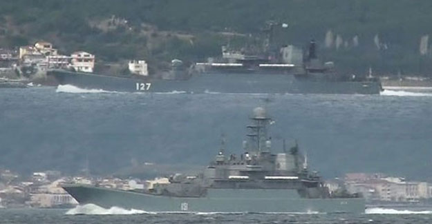 Rus savaş gemileri Akdeniz yolunda