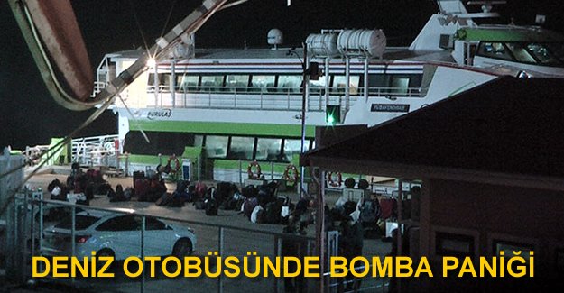 BUDO'ya ait deniz otobüsünde bomba şüphesi