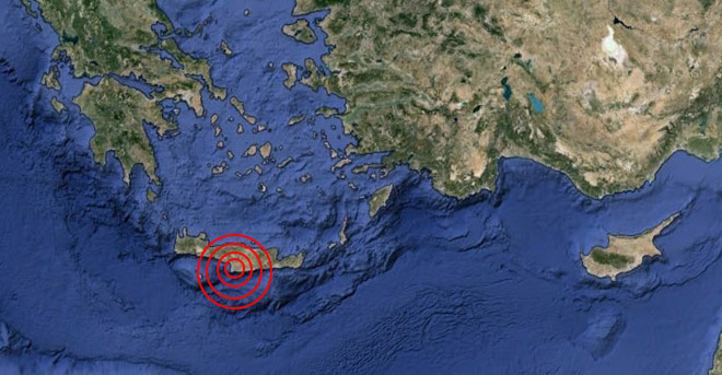 Girit Adası'nda 4,2 büyüklüğünde deprem