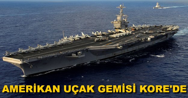 Amerikan uçak gemisi Güney Kore'ye demirledi