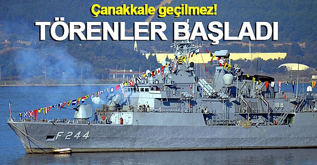 Çanakkale zaferinin 101. yılı törenleri başladı