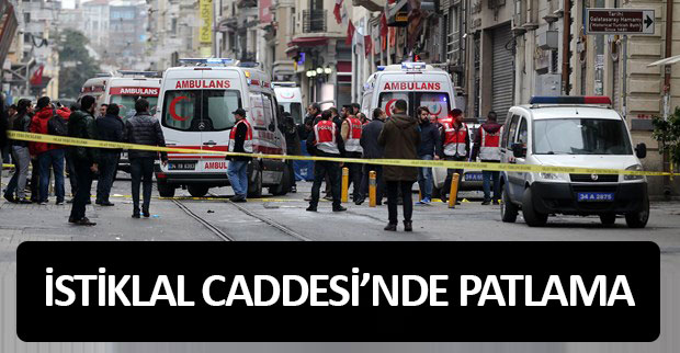 Taksim İstiklal Caddesi'nde patlama