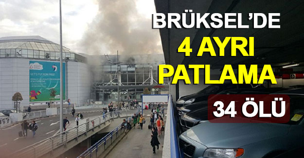 Brüksel'de havaalanında ve metroda patlama: 34 ölü