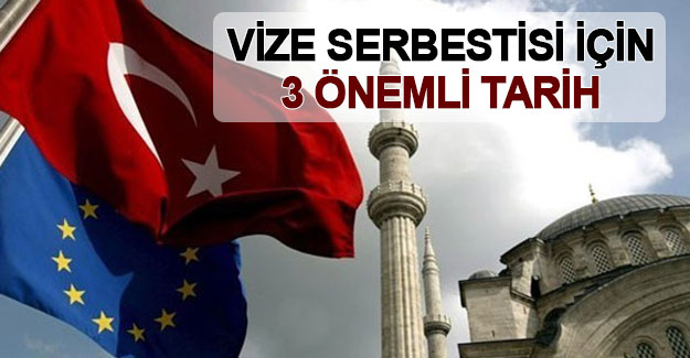 Vize serbestisi için 3 önemli tarih