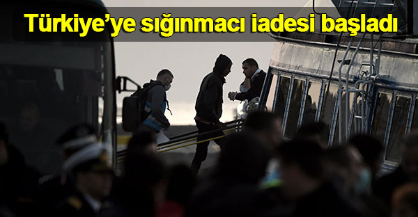 Türkiye'ye Yunanistan'dan sığınmacı iadesi başladı