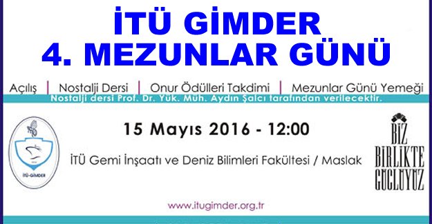 İTÜ GİMDER 4. Mezunlar günü