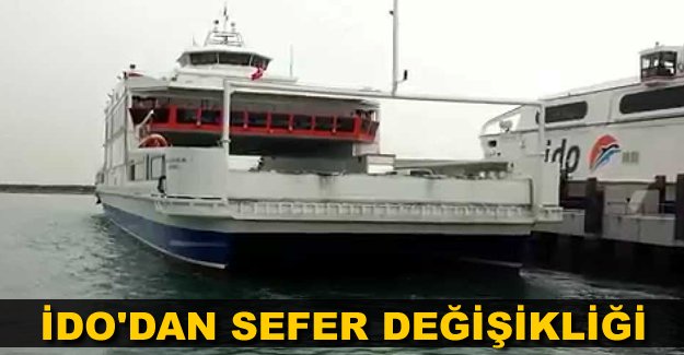 Maraton ve bisiklet turu nedeniyle İDO’dan sefer değişiklikleri