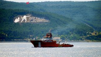 Acil durum müdahale gemisi ERV Nene Hatun Çanakkale'de