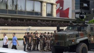 Levent’teki bir otelde hareketli saatler