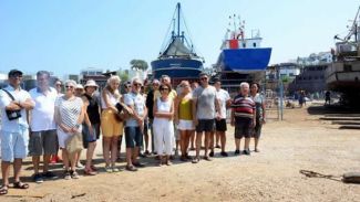 Bodrum'da çekek ve tekne imalatı yeri protestosu
