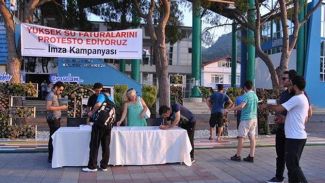 Fethiye'de yüzde 423'lük su zammına tepki