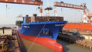 Arkas Holding'in inşa ettiği gemi denize indirildi