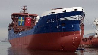 M/T Bit Eco gemisi denize indirildi
