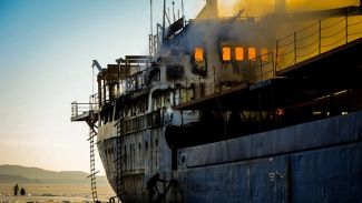 Rusya'daki M/V Yeruslan gemisinde yangın çıktı!