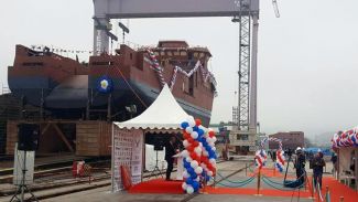 Tersan Tersanesi'nde yapılan F/V Northern Osprey III denize indirildi