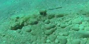 Plajda savaş gemilerinden kalan 5 top bulundu