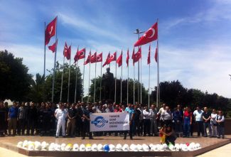 GMO Soma için Tuzla'da anma töreni düzenledi