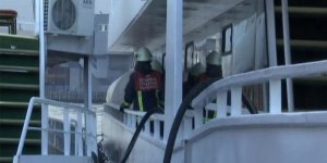 Eminönü’nde tur teknesinde yangın!