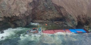 Türk gemisi Yunanistan'da karaya oturdu